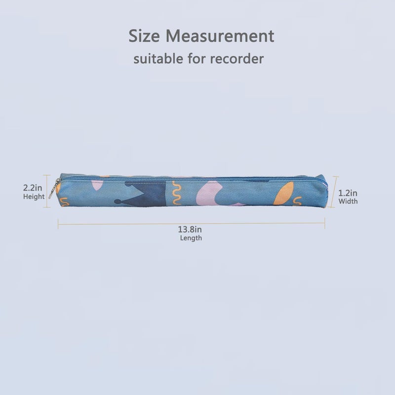 Farcaya Recorder Case Bag Only Storage Soprano Descant Flute Music Instrument Portable for Gift (Crown) - Image 4